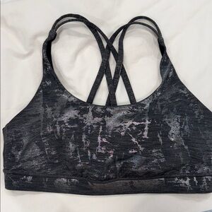 Lululemon Energy Bra Longline in Aquila Black